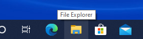 file explorer icon from taskbar