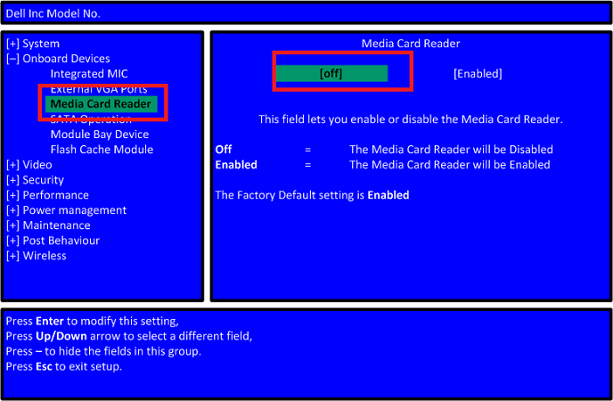 Enable the Card Reader