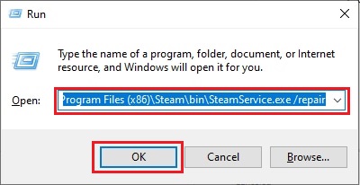 type path in Run utility