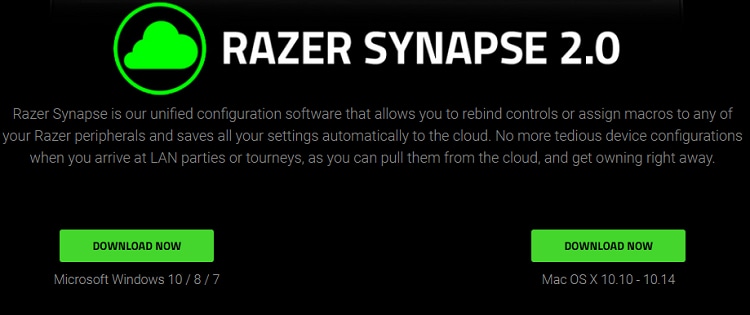 Download now razer synapse 2.0