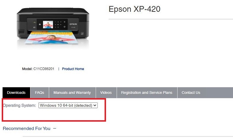 Operating System and select your version of Windows