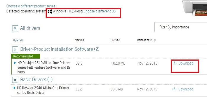 download HP DeskJet 2540 driver