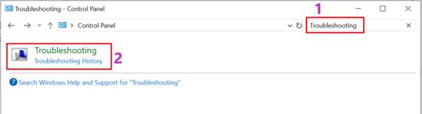 search troubleshooting