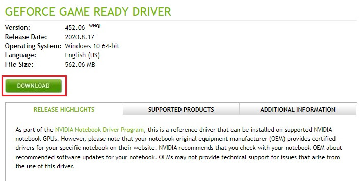 download NVIDIA GeForce 940MX GPU option