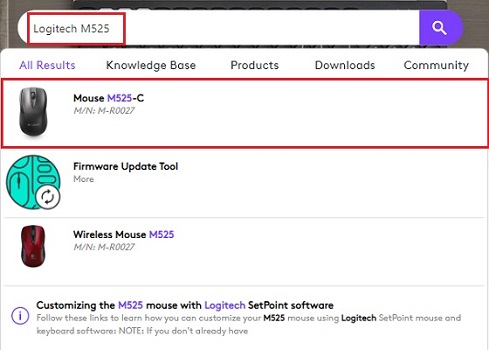 type-Logitech-M525-and-select-correct-option