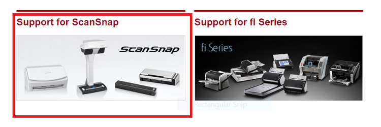 Support for ScanSnap