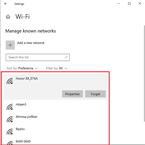 Go to the wireless network that is giving you the incorrect PSK error