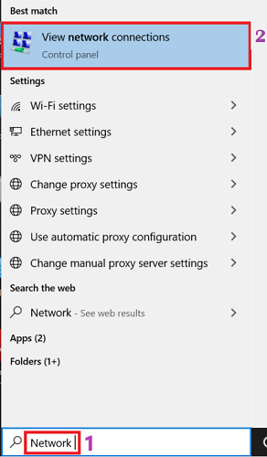 type network connection