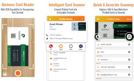 Business Card Scanner And Reader
