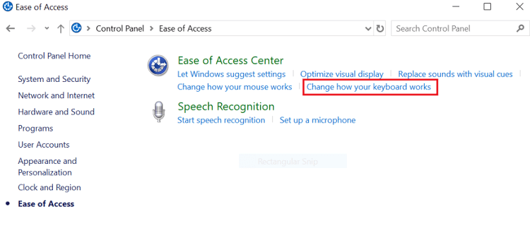 Turn off the filter keys-2