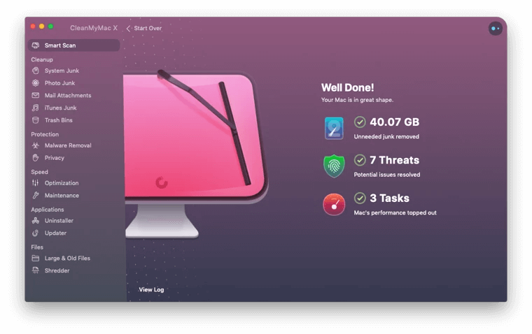 CleanMyMac X MacBooster 8 Comparing the features