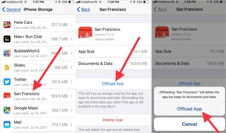 Offload the Applications that you Don’t Use