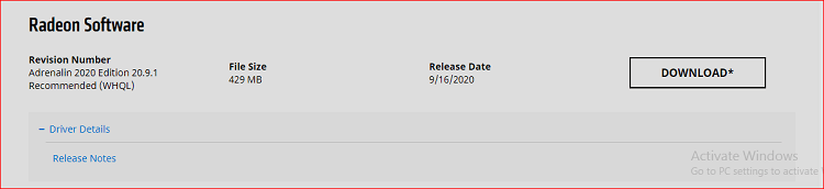 Download AMD CPU driver through the AMD website-2
