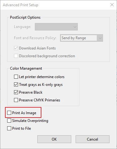 Use the Image option in Acrobat Reader-1