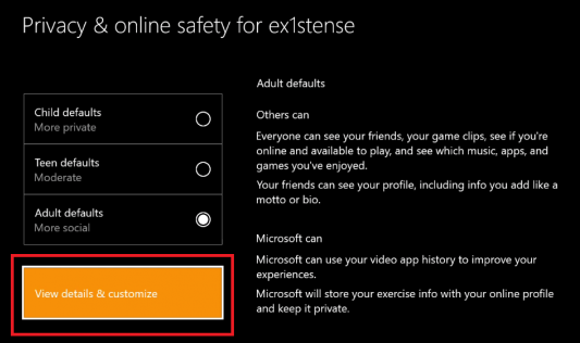 Configure The Xbox Profile Settings-4