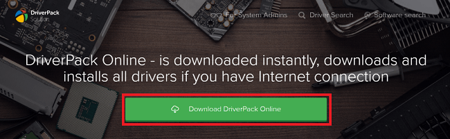 How to use DriverPack Solution Online