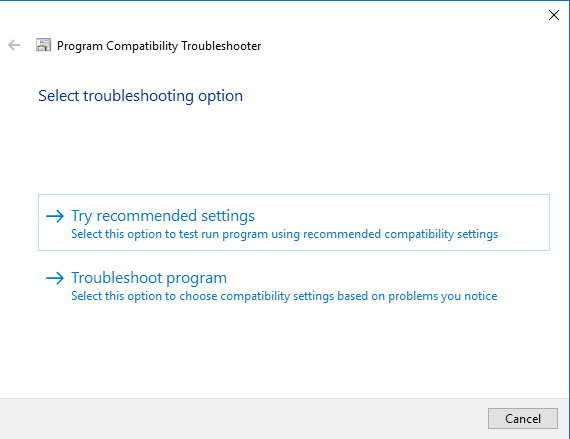 Try Recommended Settings-2