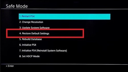 Restore Default Settings Of Your PS4 Console-1
