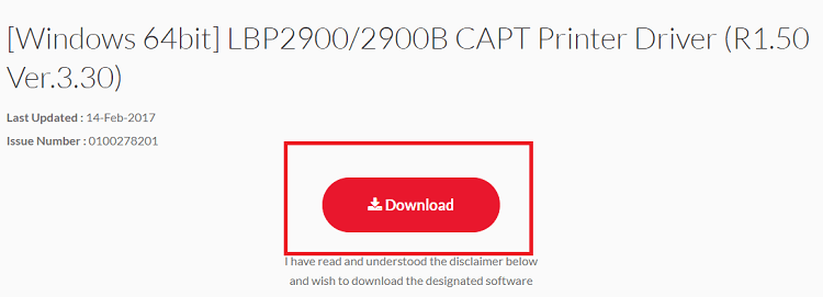 Download Canon LASER SHOT LBP 2900 printer driver