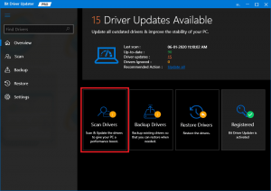 Bit Driver Updater - Scan Outdated Driver