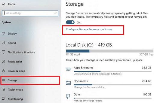 Use Storage Sense Feature-3