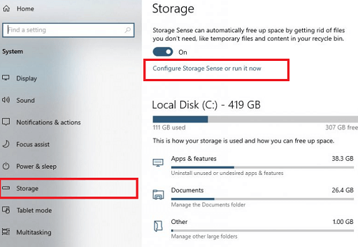Use Storage Sense Feature-5