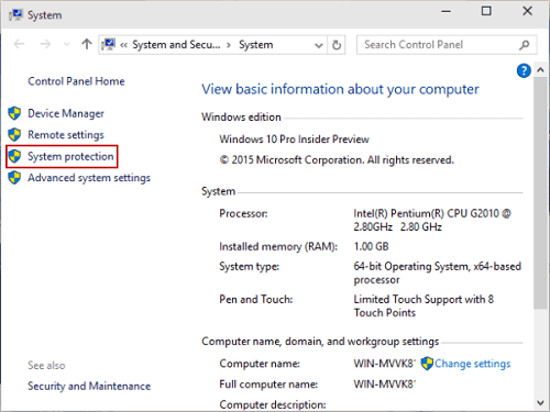 Perform system restore-1