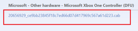  Xbox One Controller Driver downloaded via Xbox Search