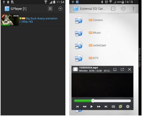 GPlayer-best HD video players for android