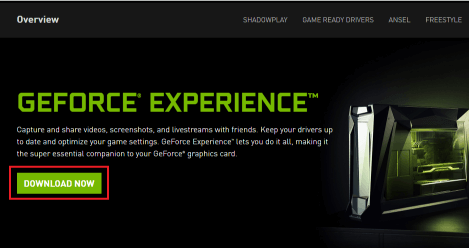 How to download Nvidia GeForce Experience on Windows 10