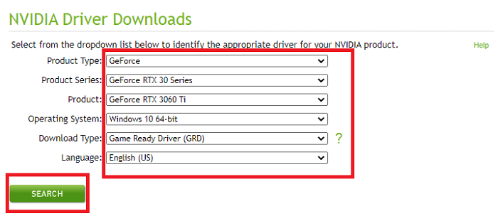 Find drivers via GeForce RTX 3060 Ti Driver From NVIDIA’s Website