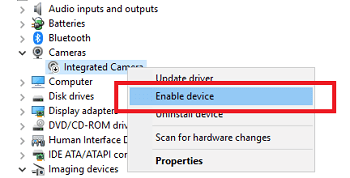 Disable & Enable the Webcam