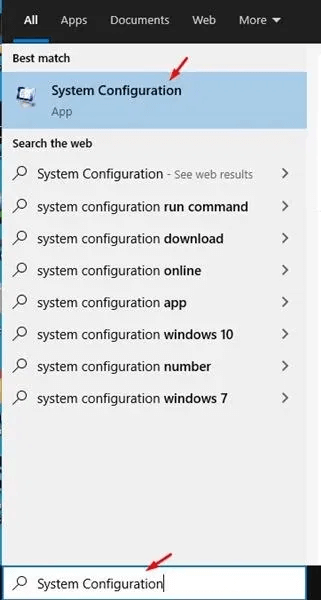 Search System Configuration to Clean Reboot 