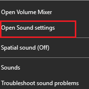 Make Changes To Sound Settings