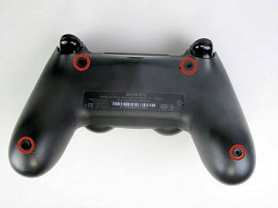 remove all the four controller screws