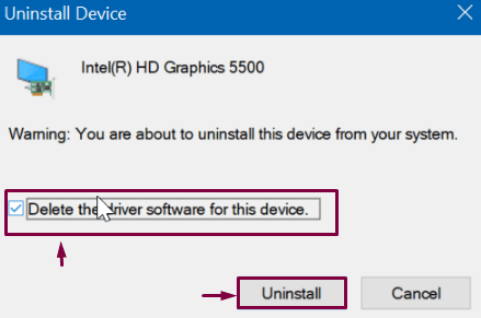 Reinstall the driver of the graphics card-1