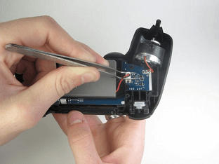 take out the battery plug