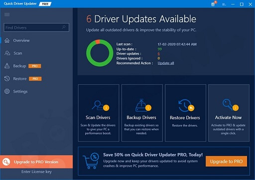 Quick Driver Updater- An essential app for Windows 10