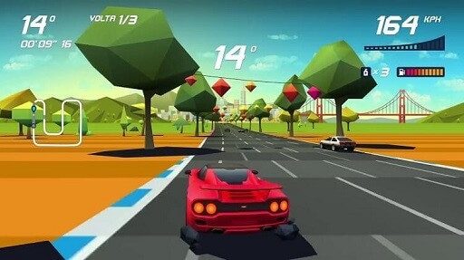 Horizon Chase- offline racing games that support Android TV and NVIDIA Shield TV