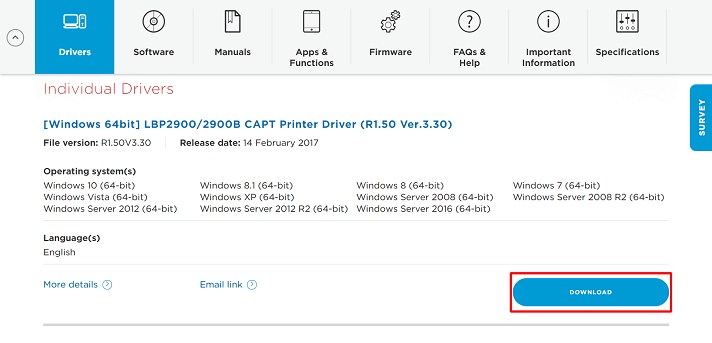 Click on the Download button to get the installation file