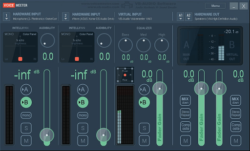 VoiceMeeter - Best free voice changer app for PC for experts