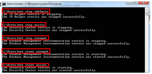 Restart the services associated with WMI Provider Host