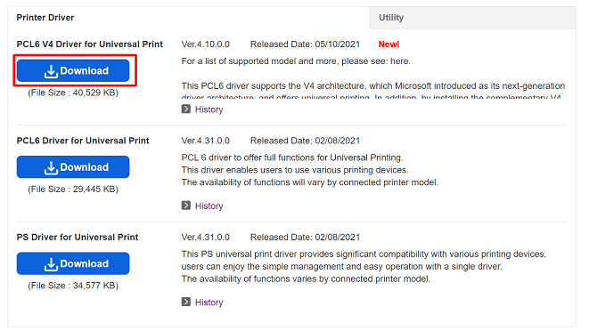 Download the printer driver via the Ricoh website-1