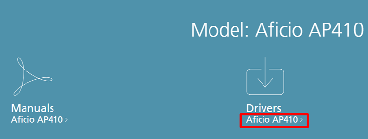 Click on the Drivers option