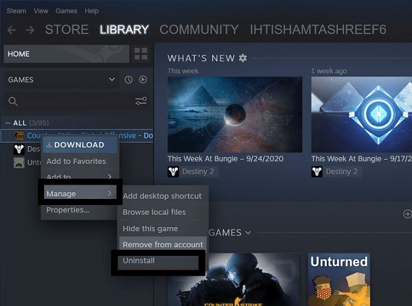 Reinstall Among Us