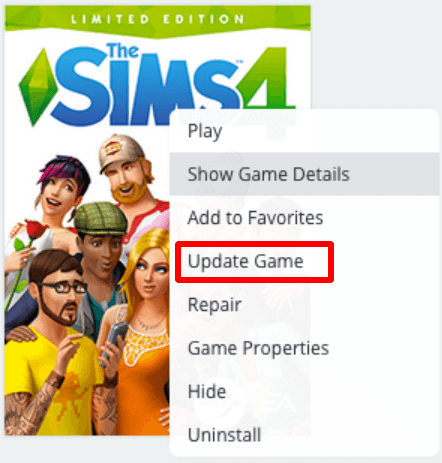 Update Sims 4