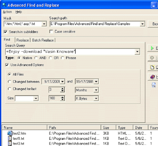 Advanced find and replace- One of the best software to search and replace word on local computer
