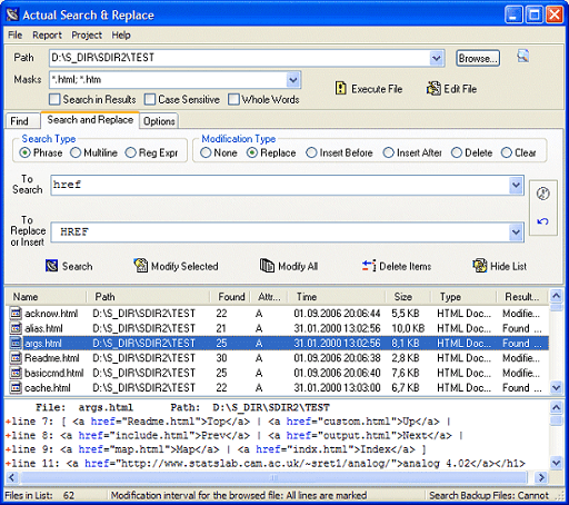 Actual Search and Replace- Best software to replace text
