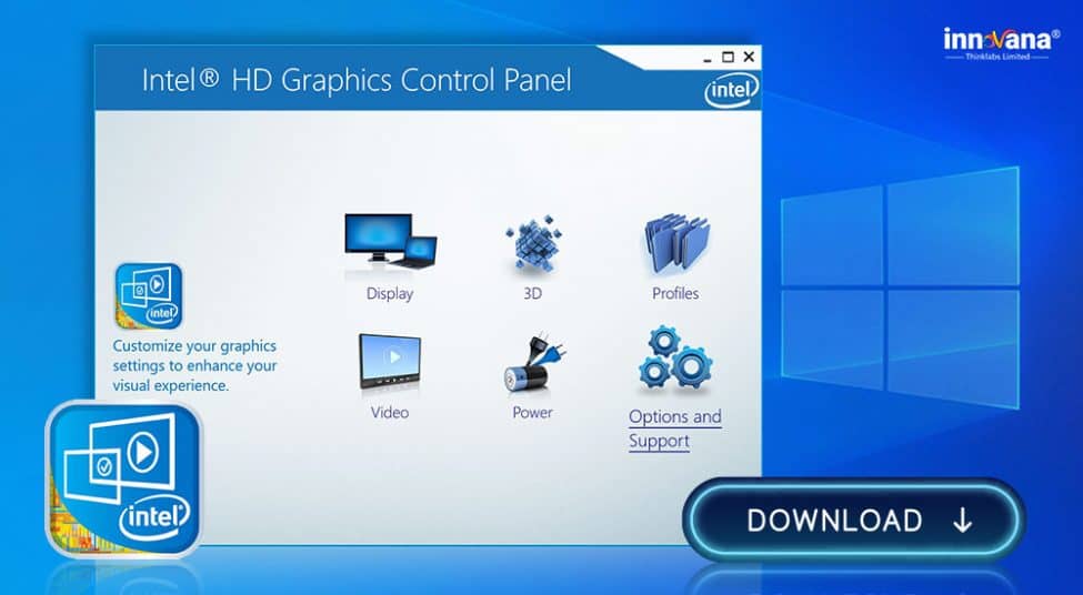 download intel graphics control panel windows 10