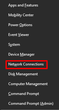 Troubleshoot the network adapter issues - open network connection